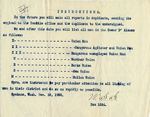 Instructions for status for Union Workers