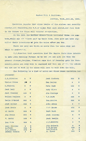 Bunker Hill & Sullivan Opertive Report