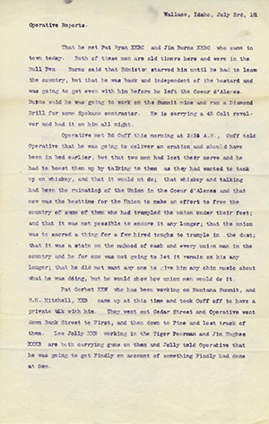 Operative Report July 3rd 1901